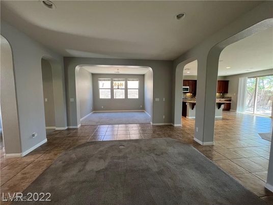 Empty room, Interior, Kitchen, Recessed Lighting