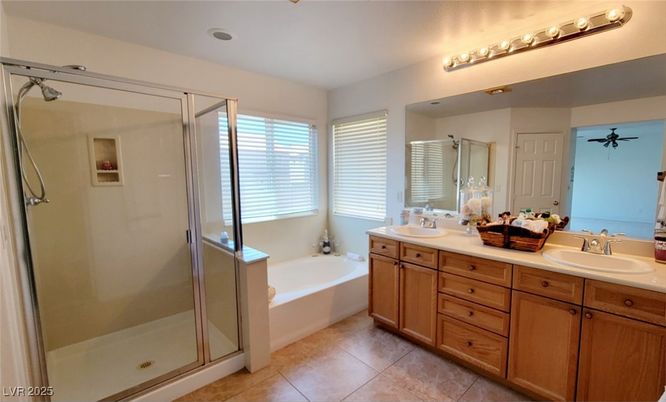 Bathroom, Dual Sink Vanities, Glass Shower, Interior