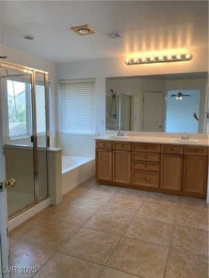 Bathroom, Dual Sink Vanities, Glass Shower, Interior