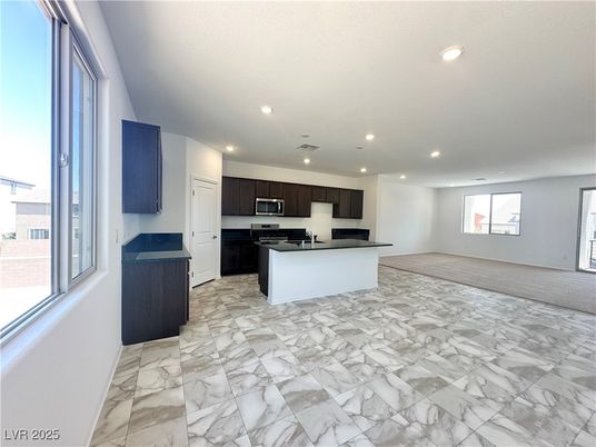 Interior, Kitchen, Marble, Recessed Lighting
