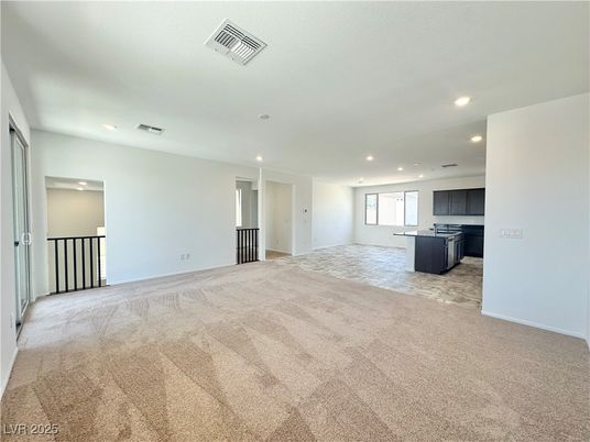 Empty room, Interior, Kitchen, Recessed Lighting