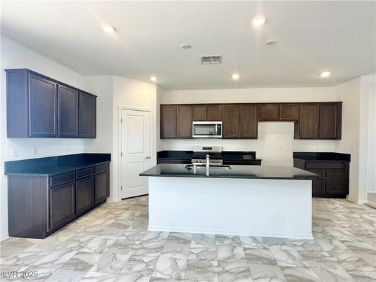 Interior, Kitchen, Marble, Recessed Lighting
