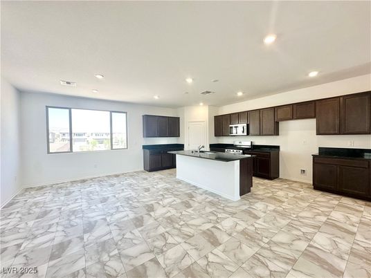 Interior, Kitchen, Marble, Recessed Lighting