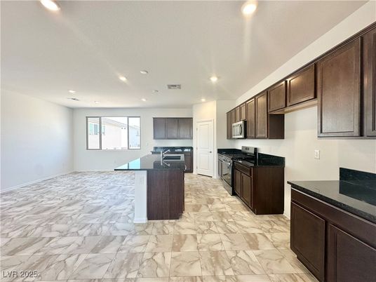 Interior, Kitchen, Marble, Recessed Lighting