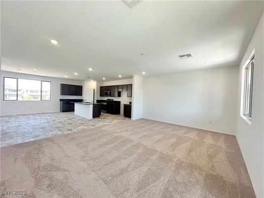 Empty room, Interior, Kitchen, Recessed Lighting