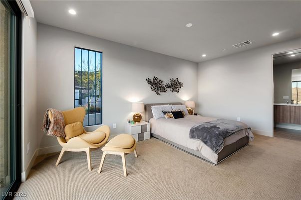 Bedroom, Interior, Recessed Lighting