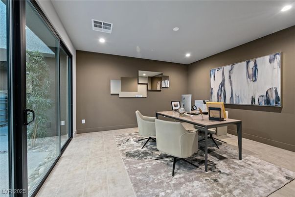 Home Office, Interior, Recessed Lighting