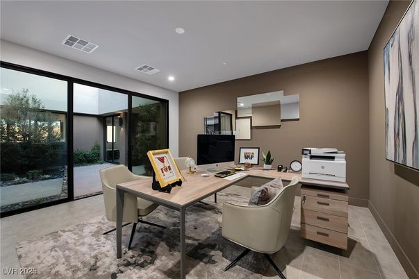 Home Office, Interior, Recessed Lighting