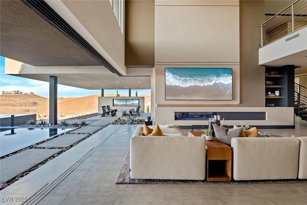 Interior, Living room, Recessed Lighting