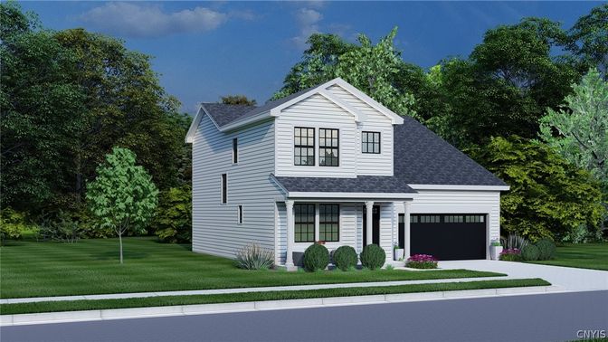 Attached, Exterior, Facade, Farmhouse