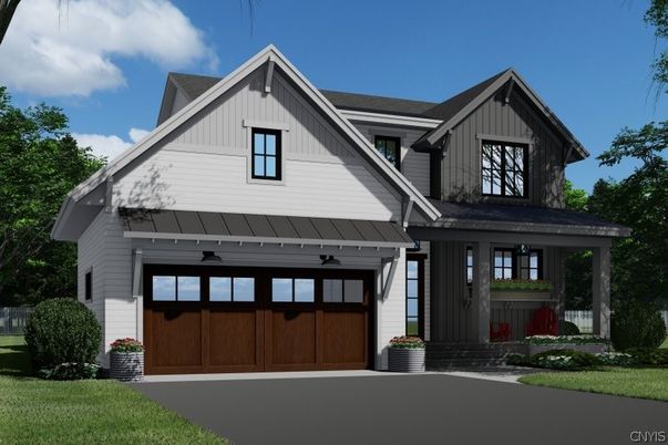 Attached, Exterior, Facade, Farmhouse