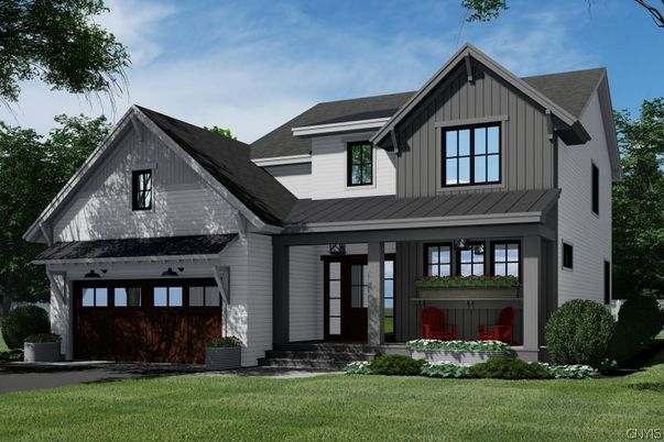 Attached, Exterior, Facade, Farmhouse