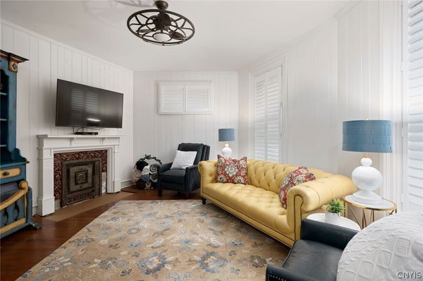 Fireplace, Interior, Living room, Wood Texture Flooring