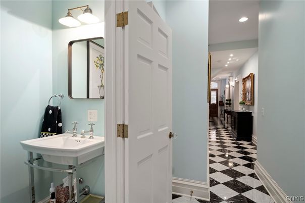 Bathroom, Interior, Recessed Lighting