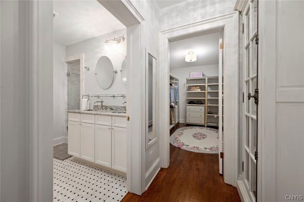 Bathroom, Interior, Wood Texture Flooring