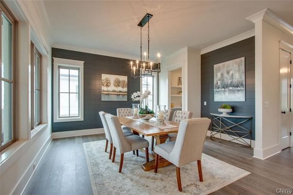 Chandelier, Dining room, Interior, Pendant Lights, Wood Texture Flooring