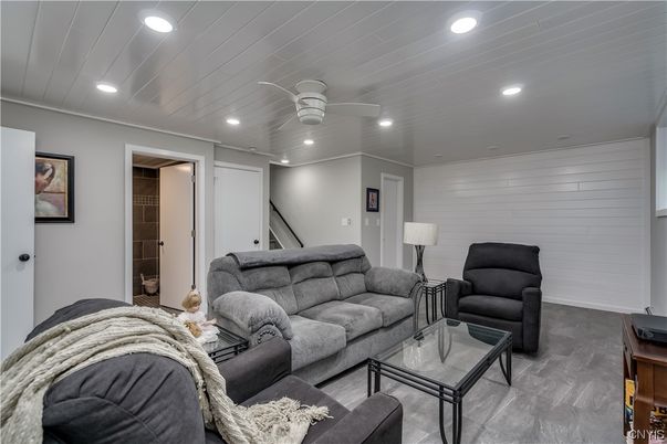 Interior, Living room, Recessed Lighting
