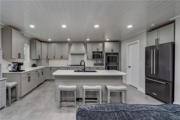 Interior, Kitchen, Recessed Lighting, Stainless Steel Appliances