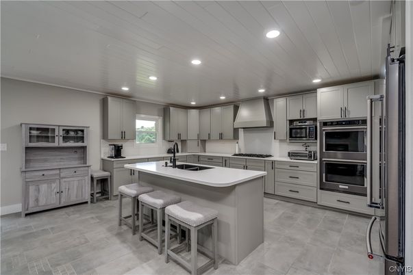 Interior, Kitchen, Recessed Lighting, Stainless Steel Appliances