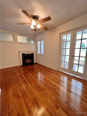 Empty room, Fireplace, Interior, Wood Texture Flooring