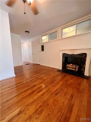 Empty room, Fireplace, Interior, Wood Texture Flooring