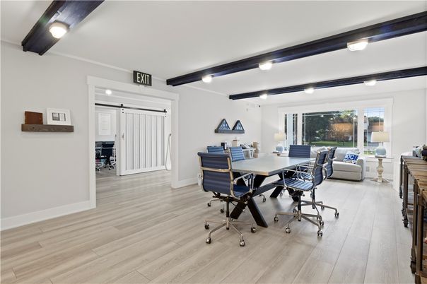 Dining room, Interior, Living room, Wooden Beams, Wood Texture Flooring