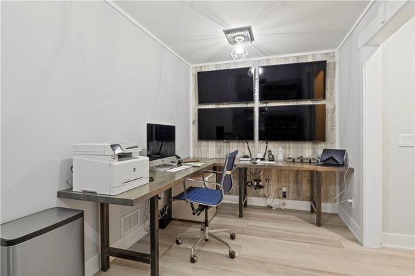 Home Office, Interior, Wood Texture Flooring