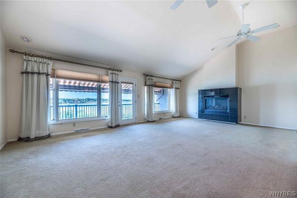 Empty room, Fireplace, Interior