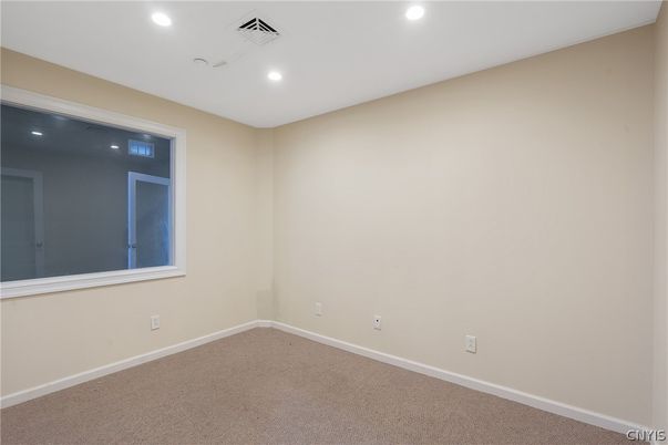 Empty room, Interior, Recessed Lighting