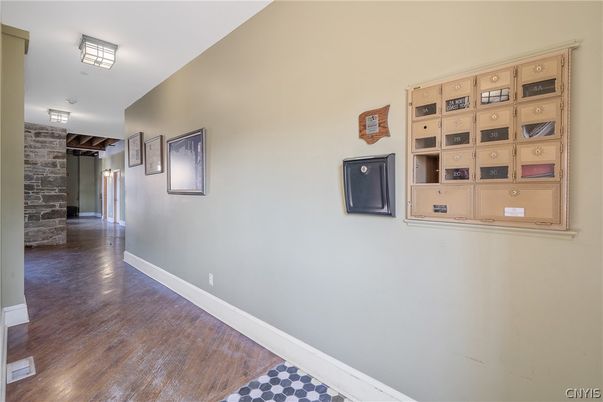 Interior, Stone Walls, Wood Texture Flooring