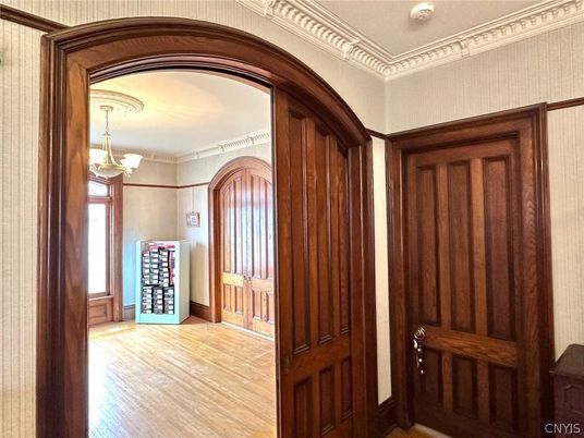 Chandelier, Interior, Wood Texture Flooring