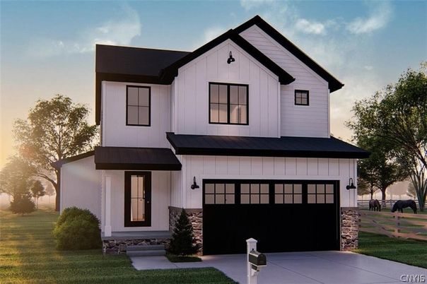Attached, Exterior, Facade, Farmhouse