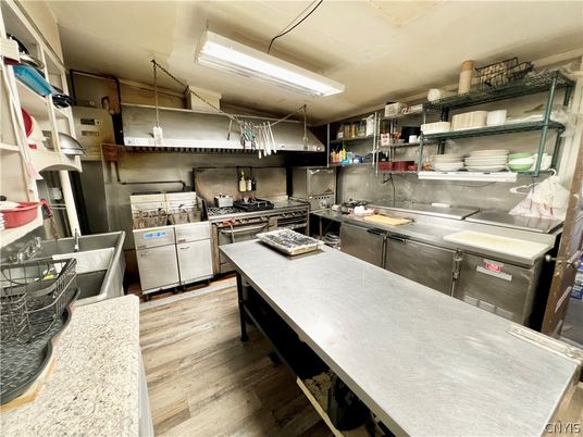 Interior, Kitchen, Wood Texture Flooring