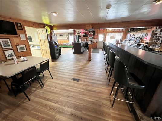 Dining room, Interior, Wood Texture Flooring