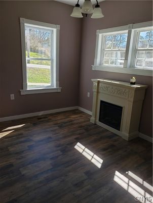 Empty room, Fireplace, Interior, Wood Texture Flooring