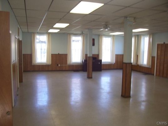 Empty room, Interior, Recessed Lighting, Wooden Walls