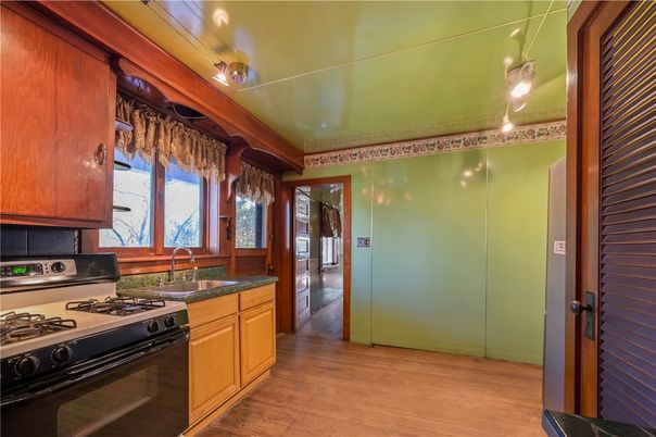 Interior, Kitchen, Wood Texture Flooring