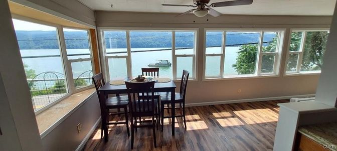 Dining room, Interior, Water, Wood Texture Flooring
