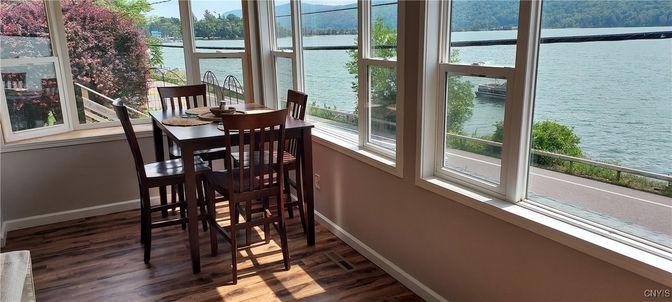 Dining room, Interior, Water, Wood Texture Flooring