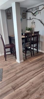 Dining room, Interior, Wood Texture Flooring