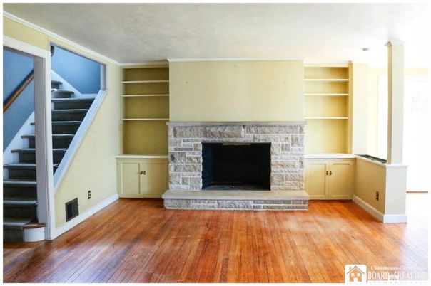 Fireplace, Interior, Wood Texture Flooring