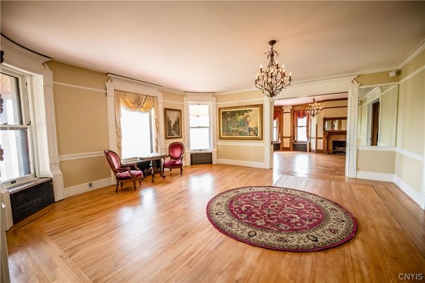 Chandelier, Interior, Wood Texture Flooring