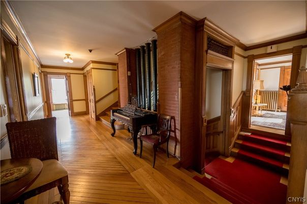 Interior, Stone Walls, Wood Texture Flooring