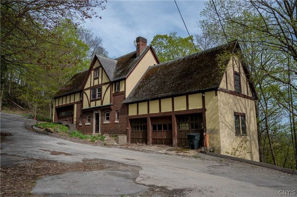 Exterior, Facade, Brick Facade, Tudor Revival
