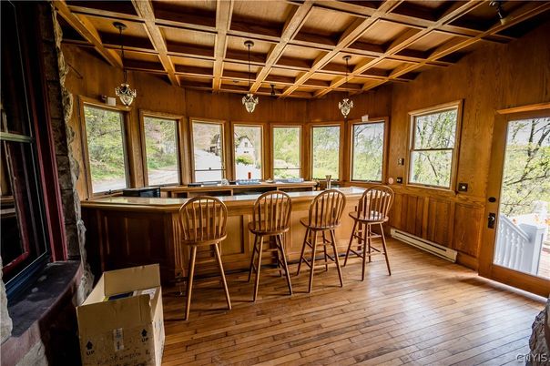 Interior, Pendant Lights, Wooden Beams, Wooden Ceilings, Wood Texture Flooring, Wooden Walls