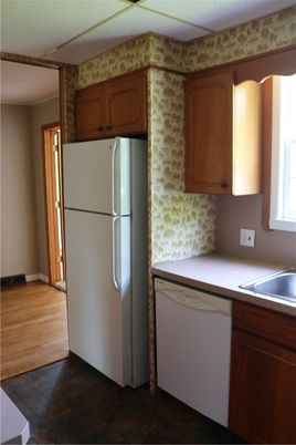 Interior, Kitchen, Wood Texture Flooring