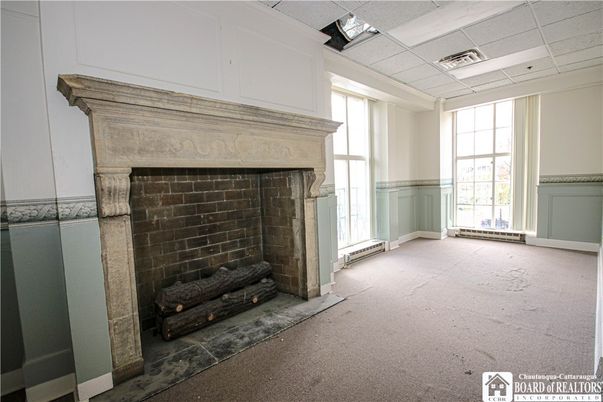 Empty room, Fireplace, Interior