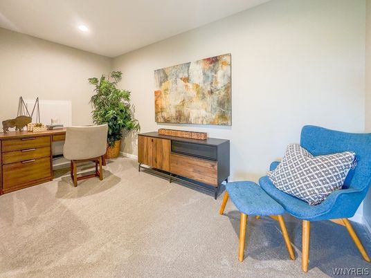 Home Office, Interior, Recessed Lighting