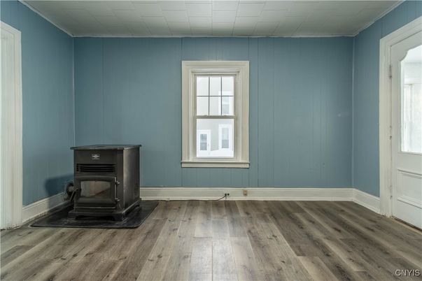 Empty room, Fireplace, Interior, Wood Texture Flooring