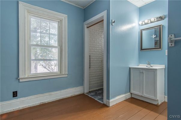 Bathroom, Empty room, Interior, Wood Texture Flooring